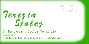 terezia stolcz business card